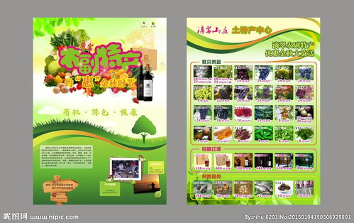 农副产品宣传彩页图片